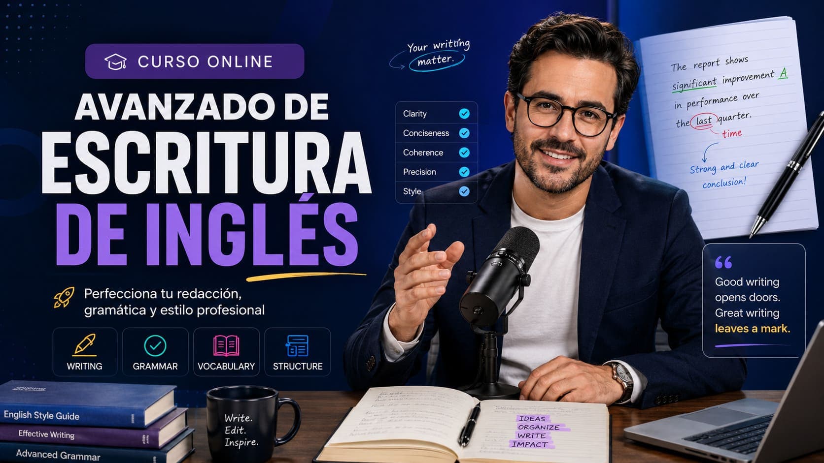 Curso Online Avanzado de Escritura de Inglés
