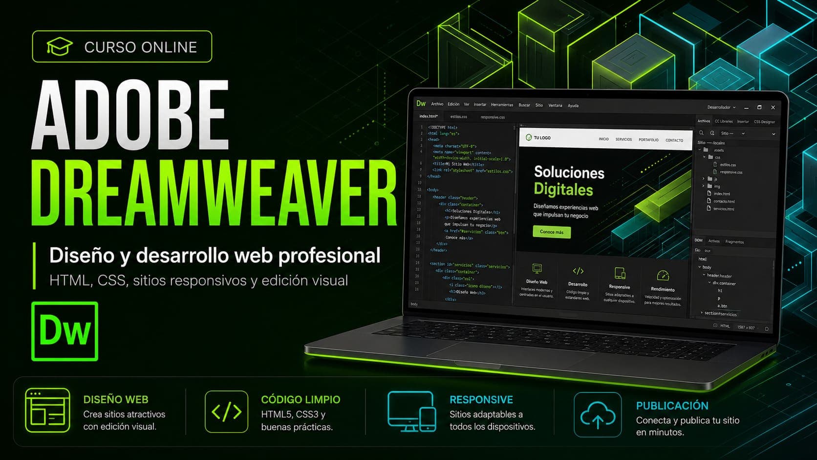 Curso Online de Adobe Dreamweaver