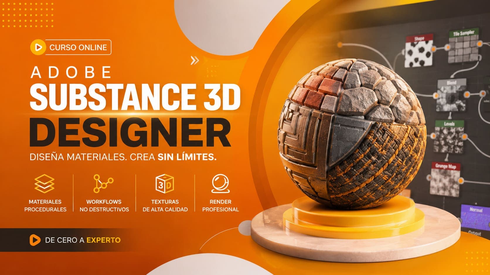 Curso Online de Adobe Substance 3D Designer