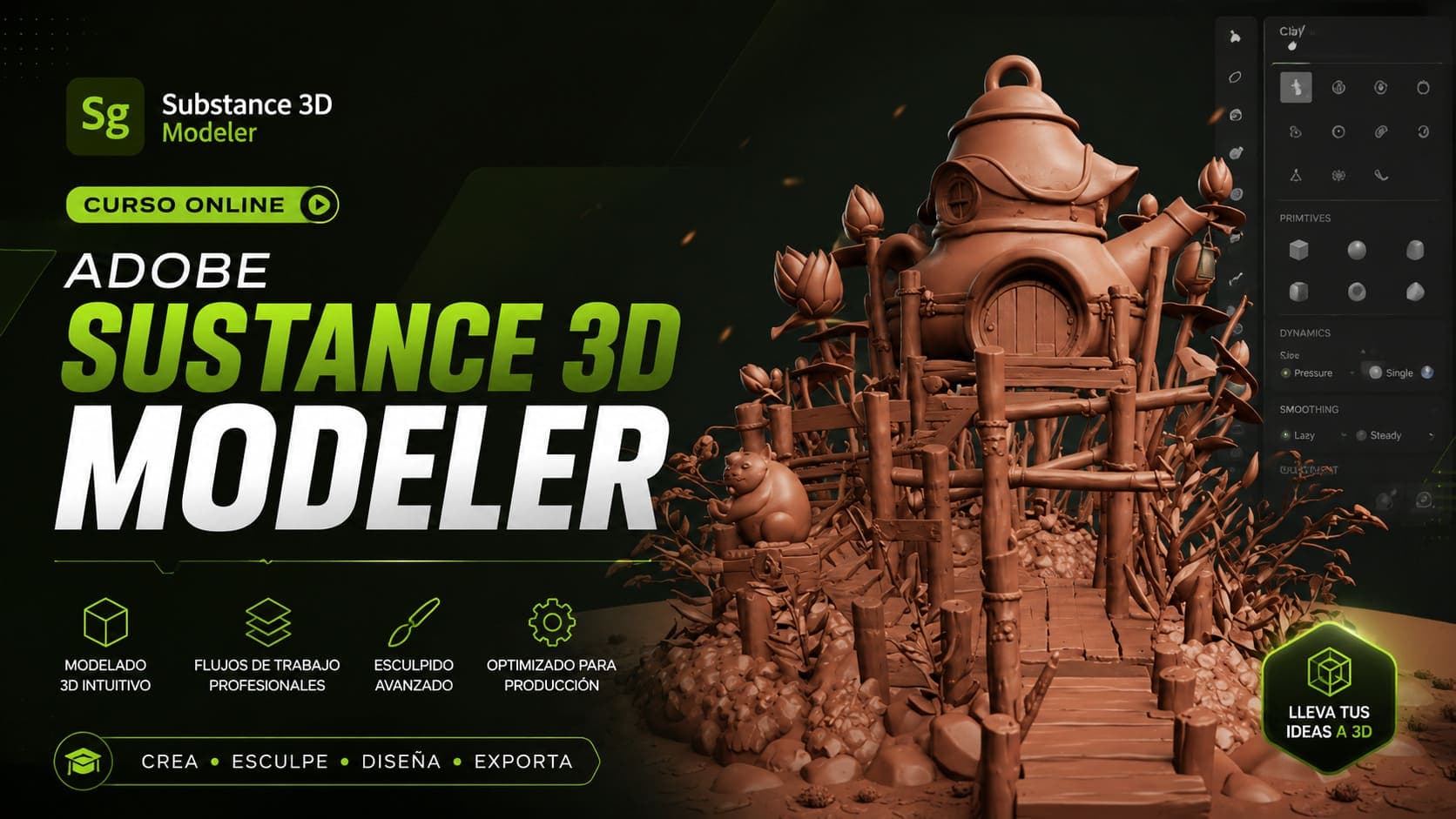 Curso Online de Adobe Substance 3D Modeler