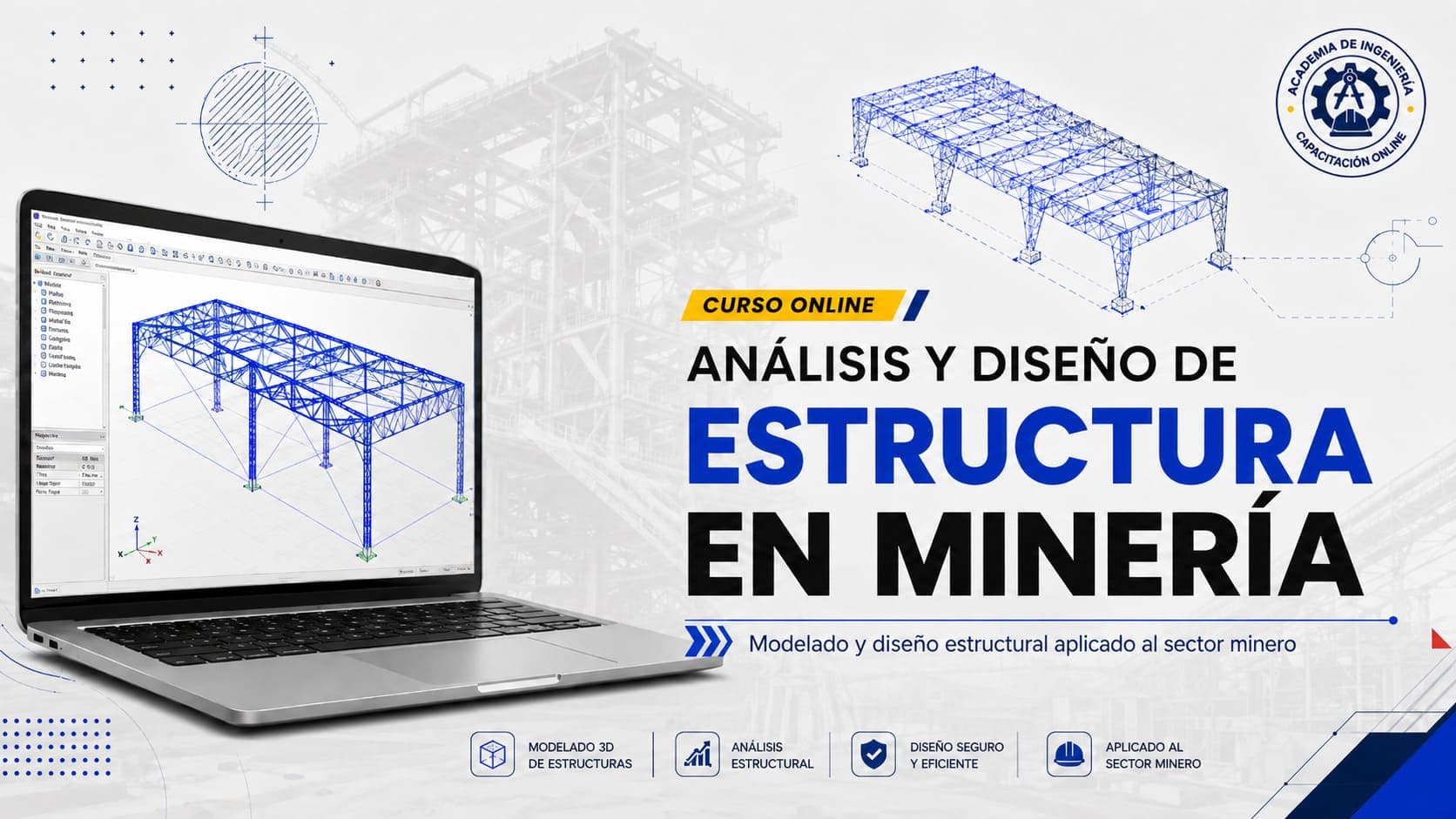 Curso Online de Análisis y Diseño de Estructura en Minería