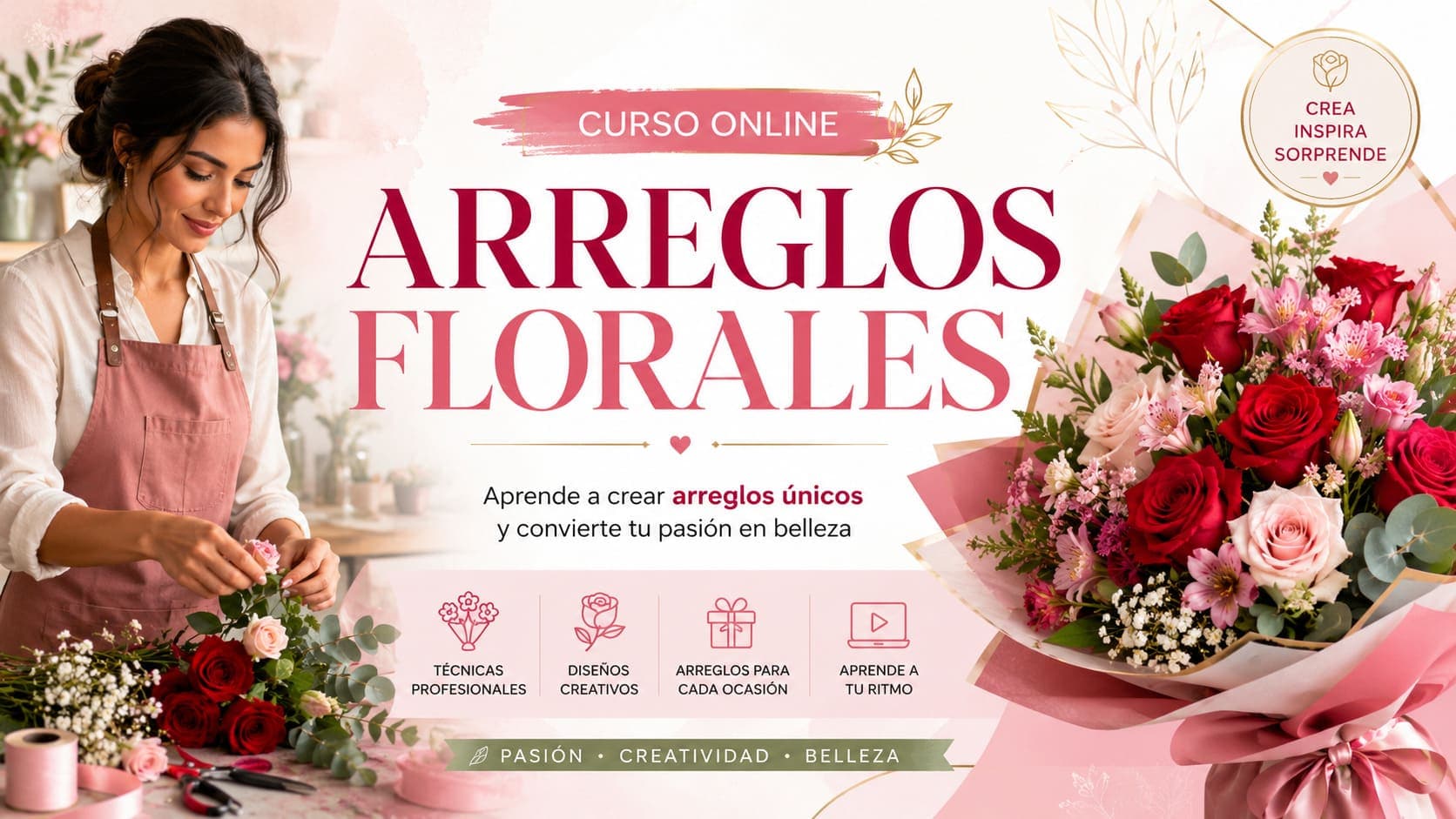 Curso Online de Arreglos Florales