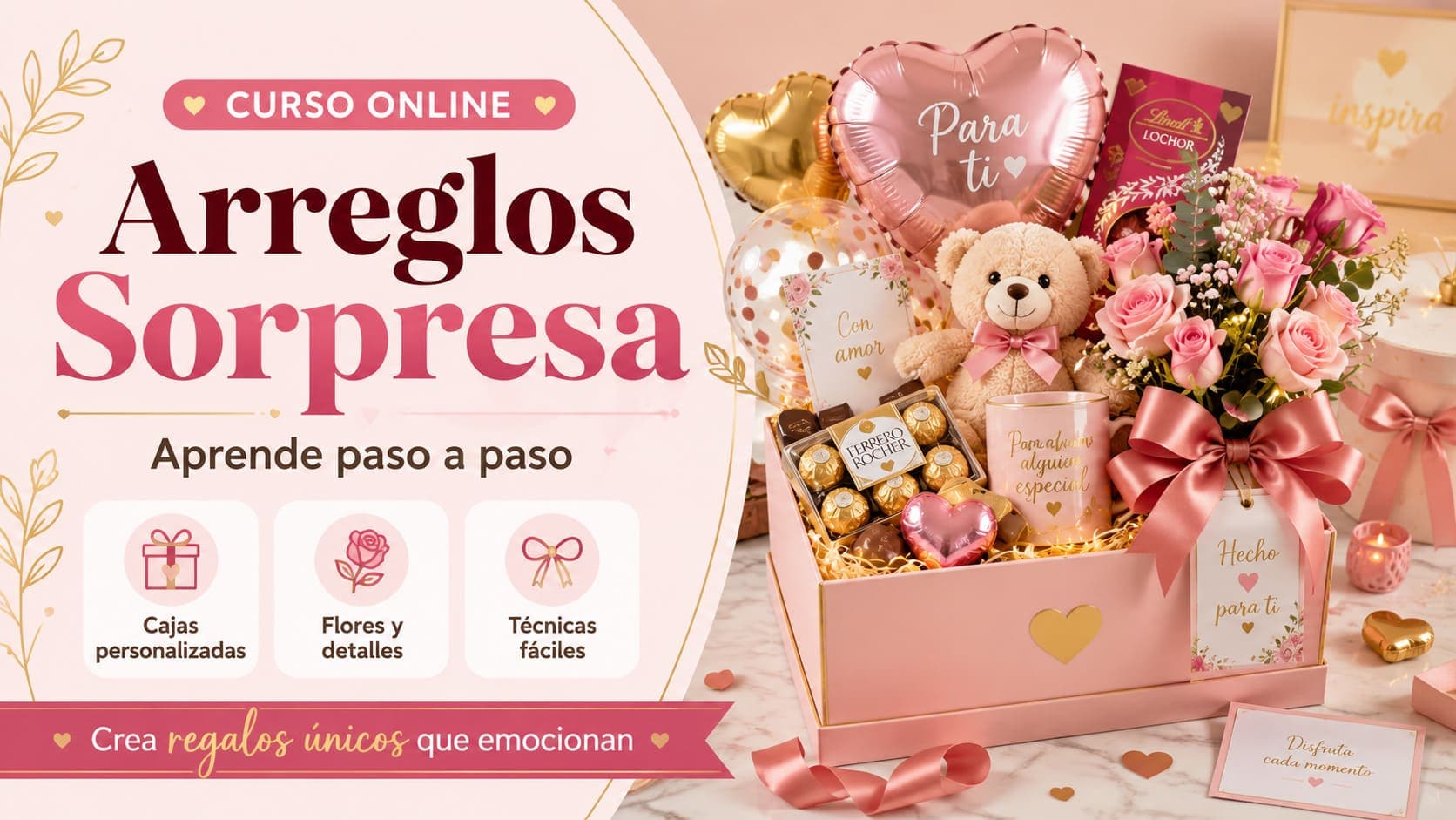 Curso Online de Arreglos Sorpresa