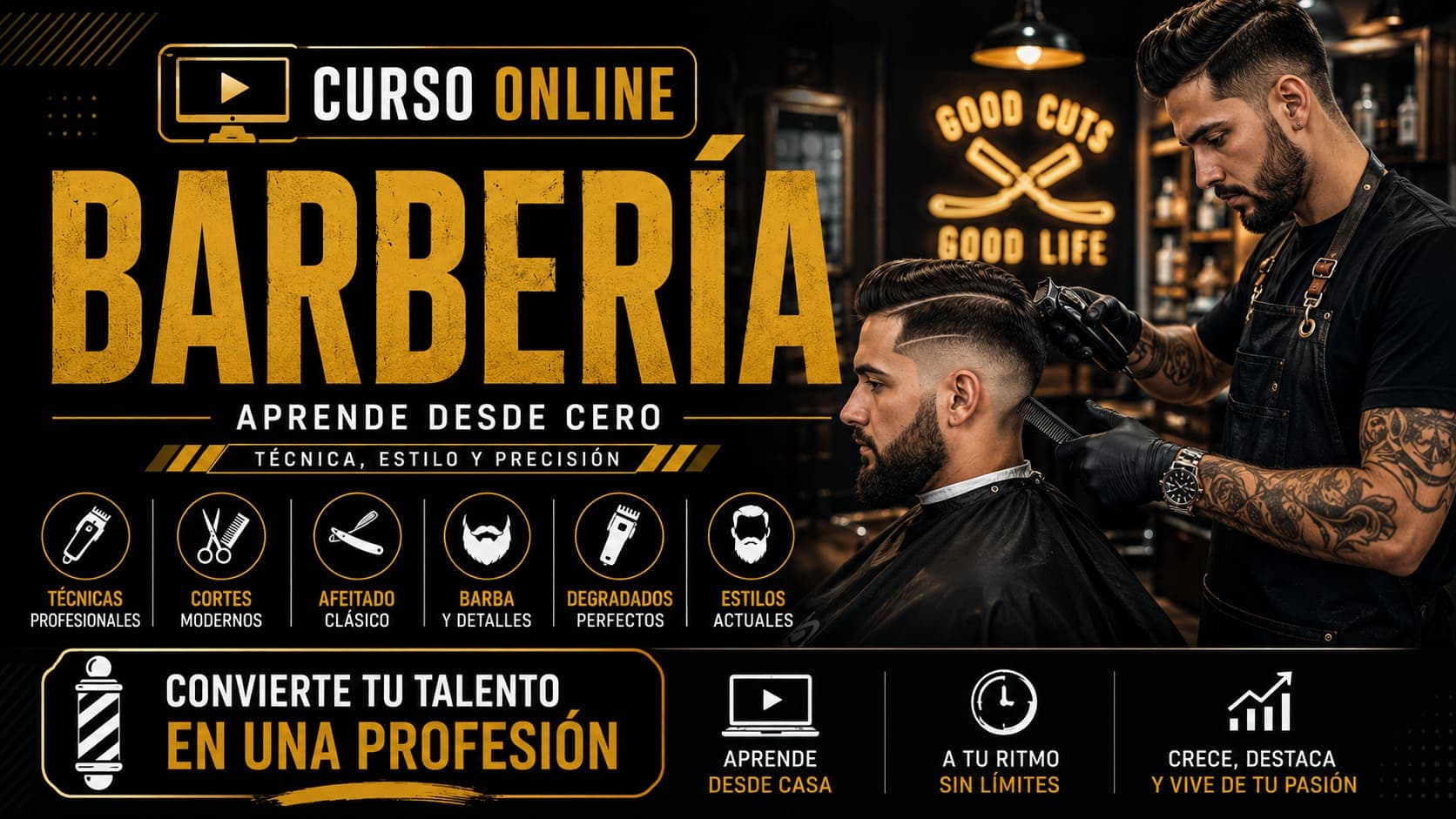Curso Online de Barbería Profesional