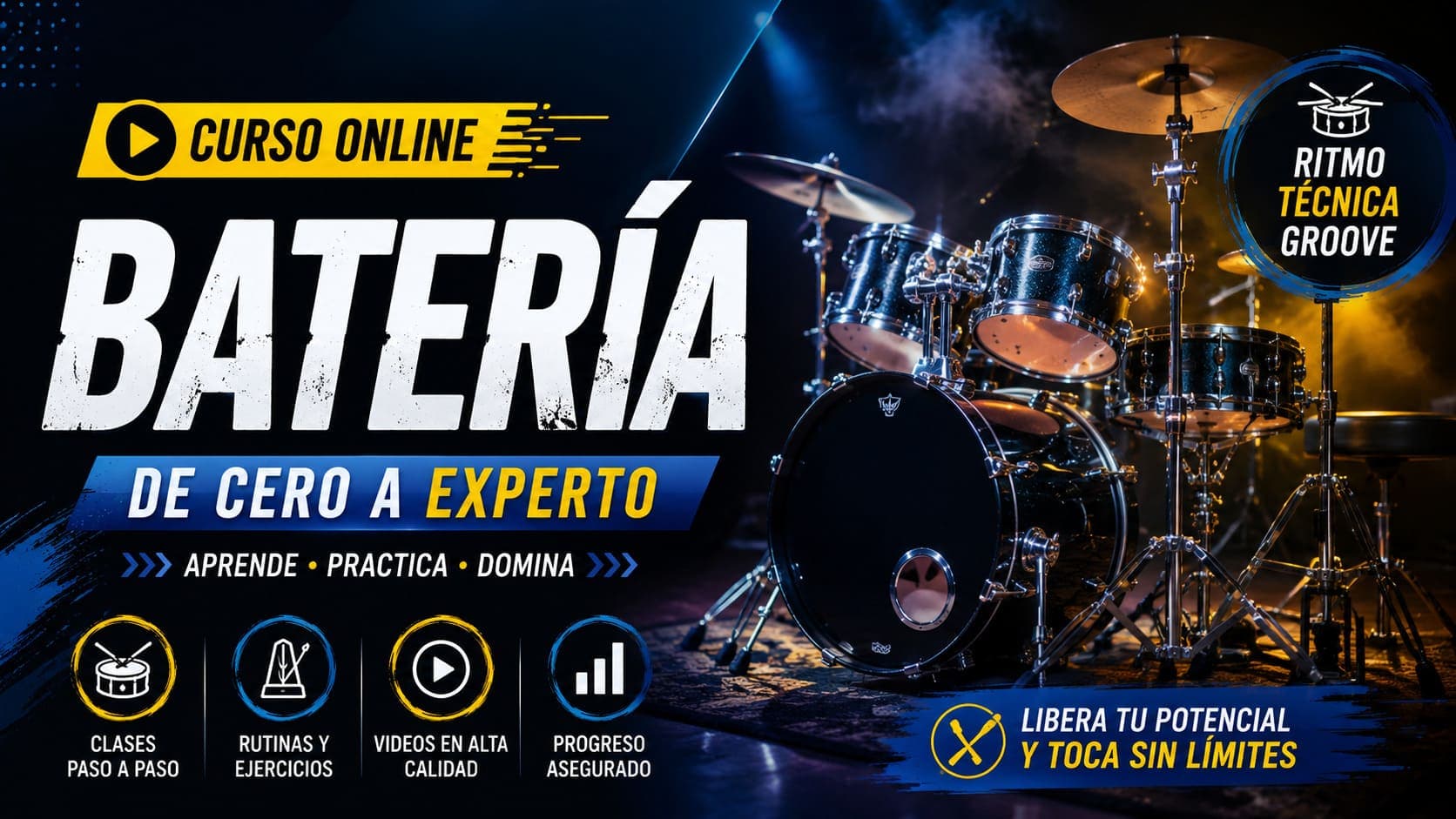 Curso Online de Batería de Cero a Experto