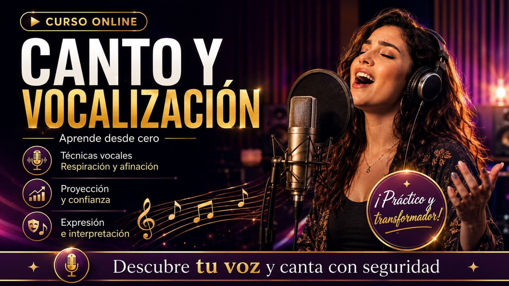 Curso Online de Canto y Vocalización