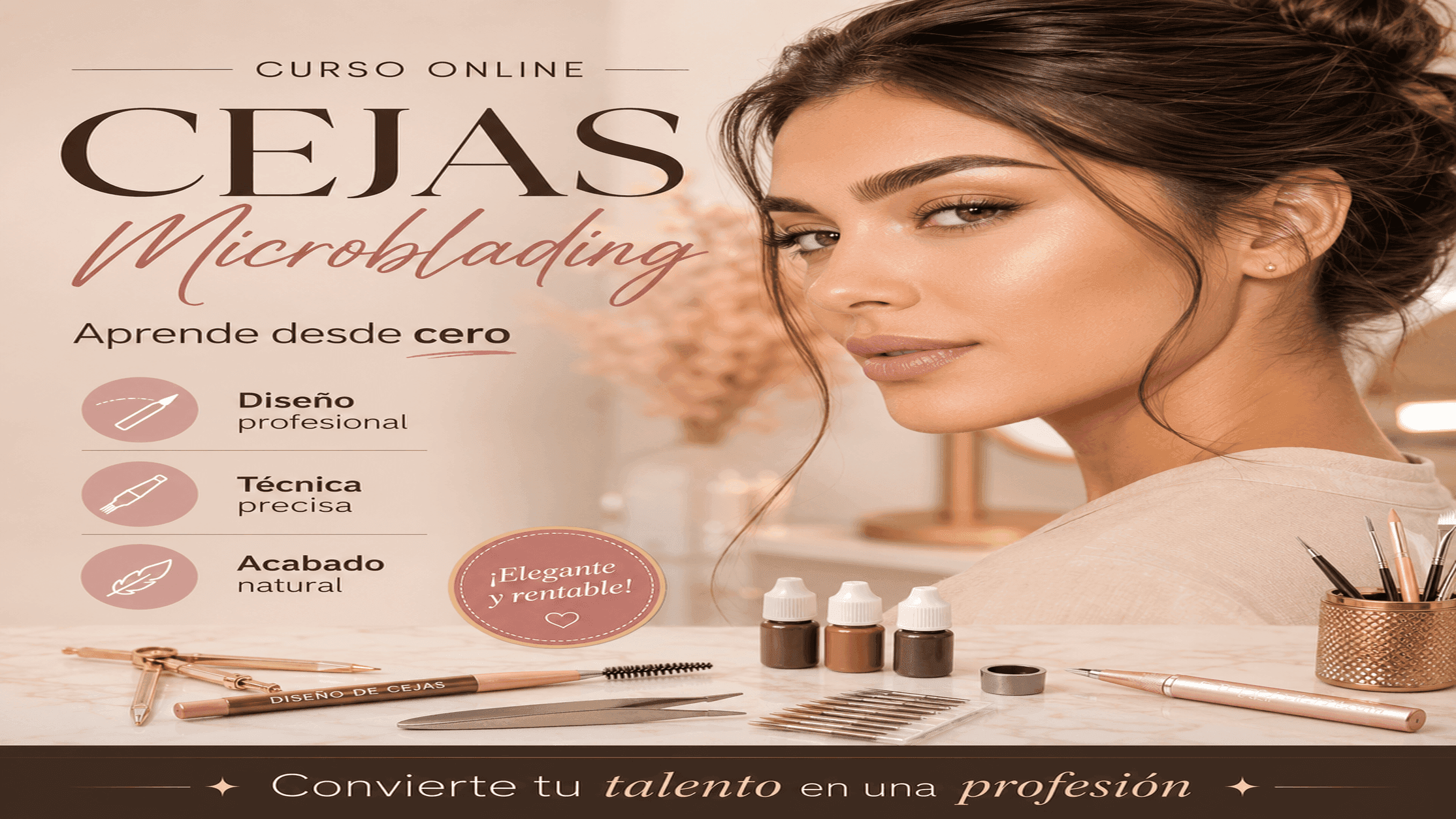 Curso Online de Cejas Microblading