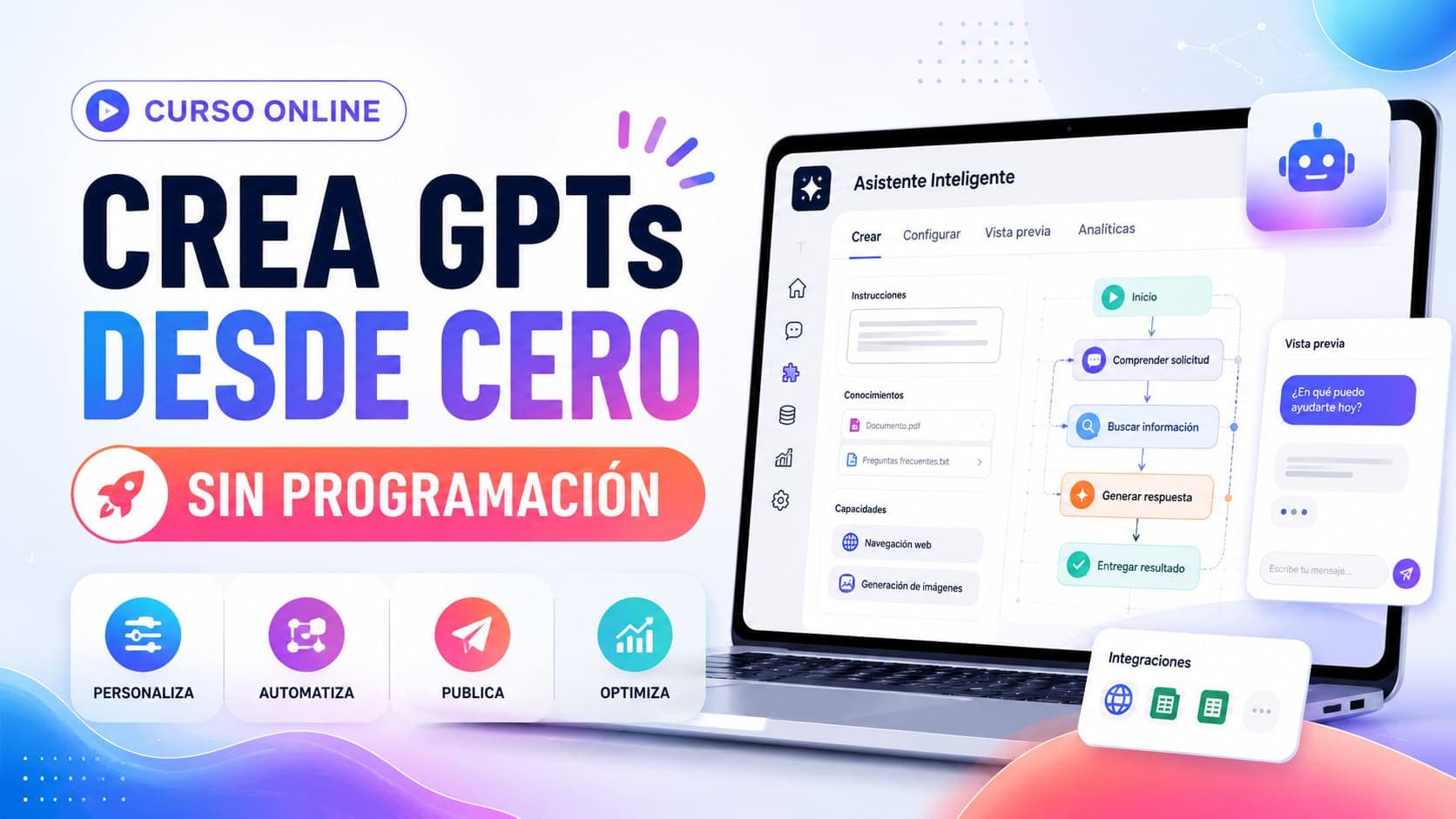 Curso Online de Crea GPTs Desde Cero