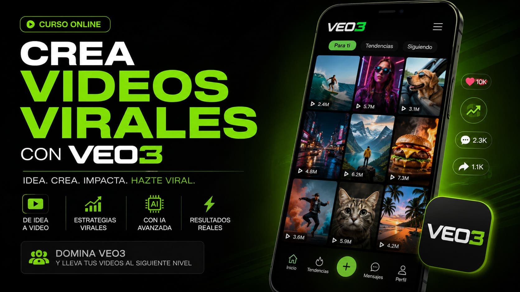 Curso Online de Crea Videos Virales con VEO3