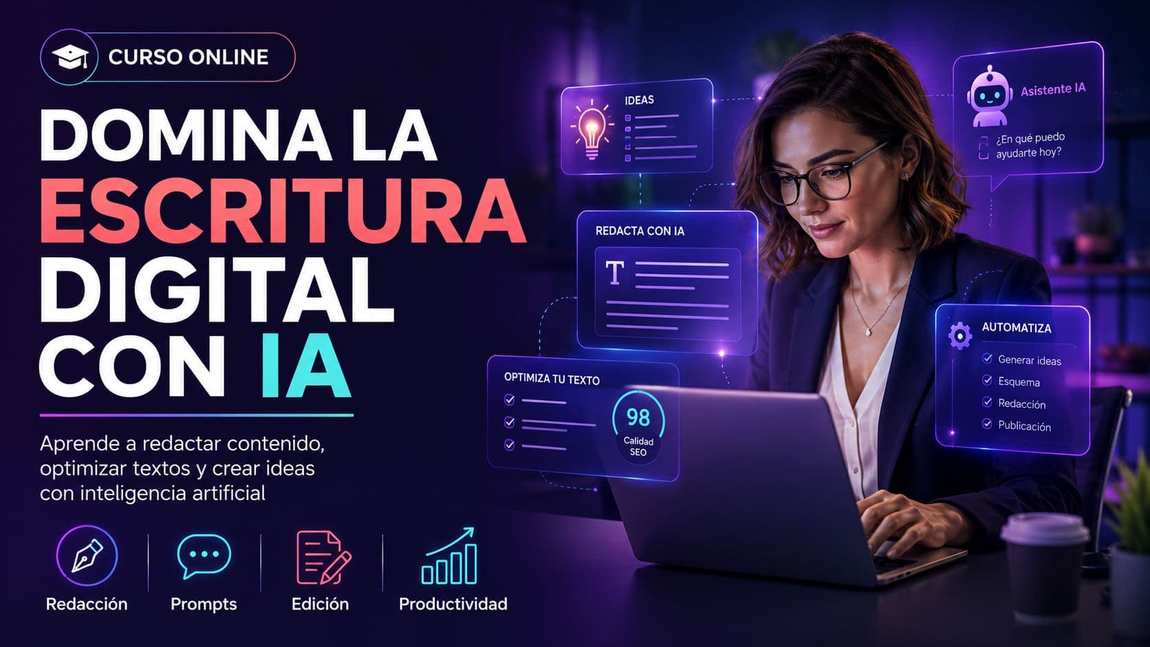 Curso Online de Domina la Escritura Digital con IA