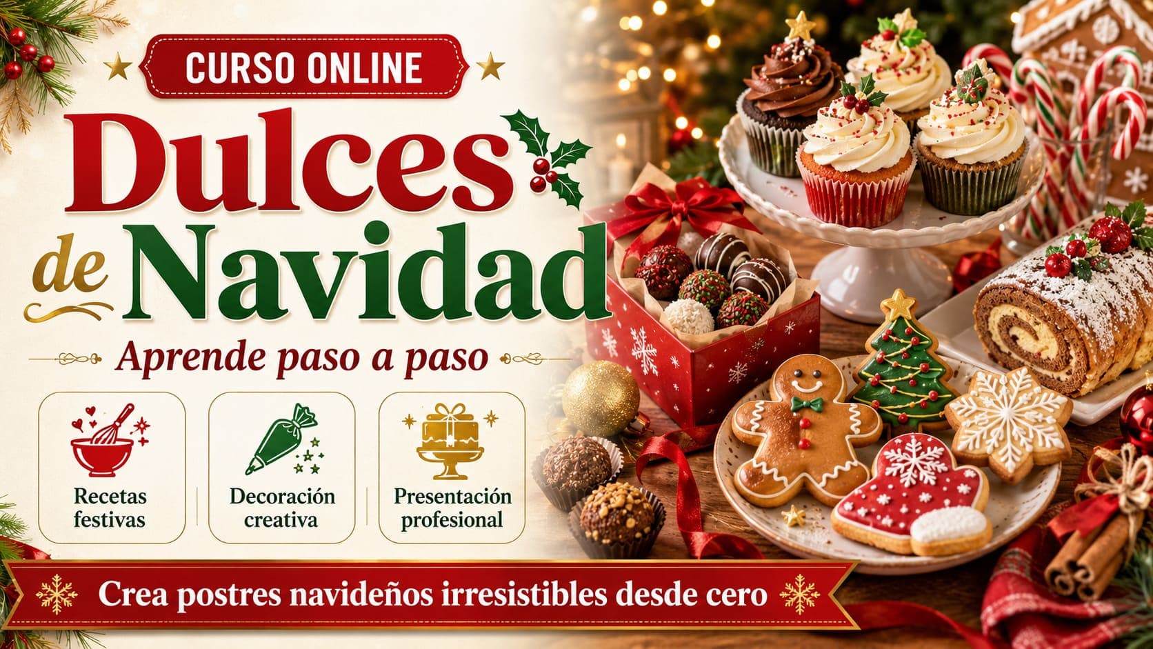 Curso Online de Dulces de Navidad