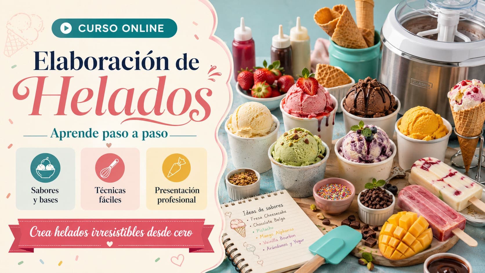 Curso Online de Elaboración de Helados