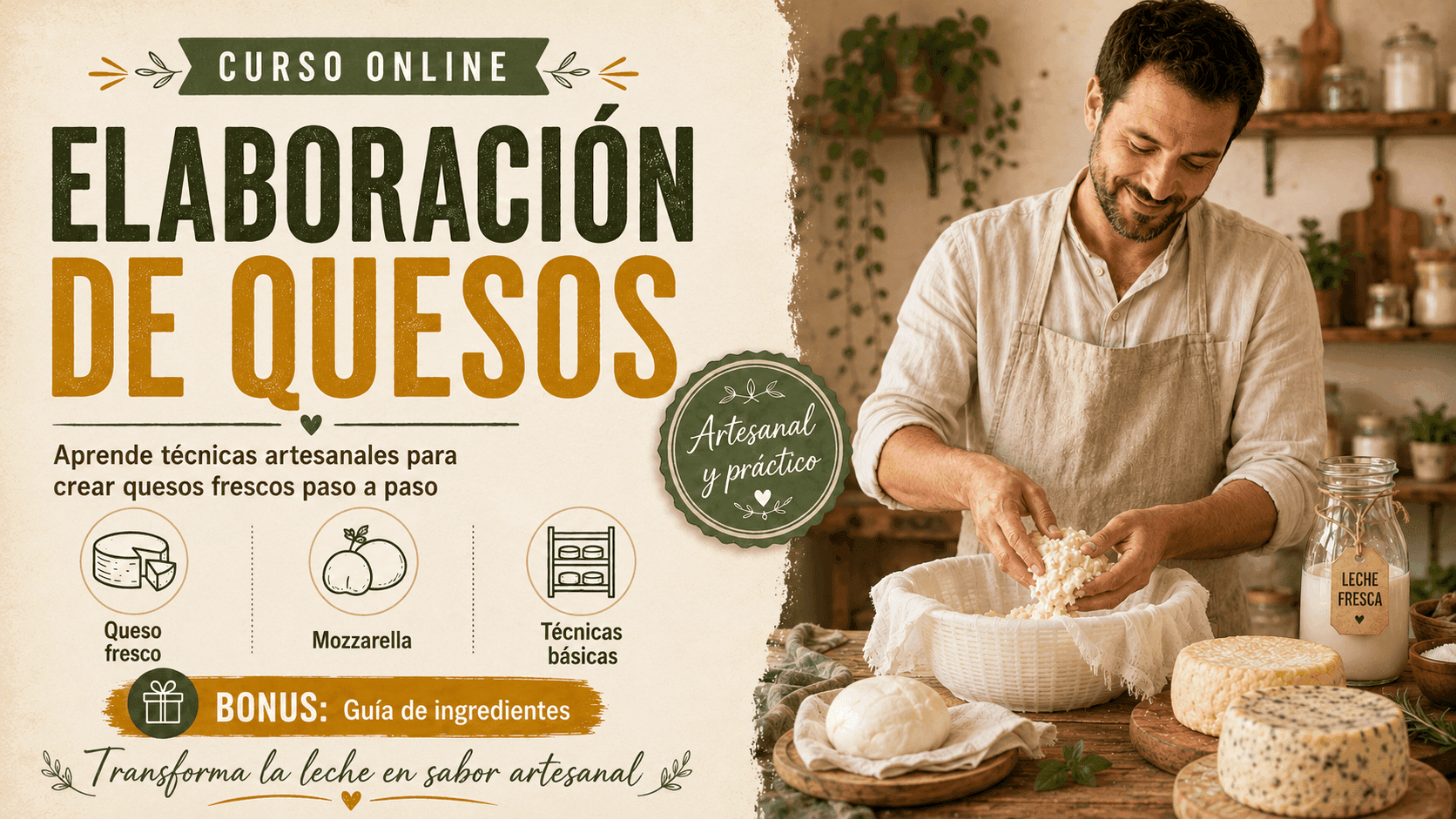 Curso Online de Elaboración de Quesos