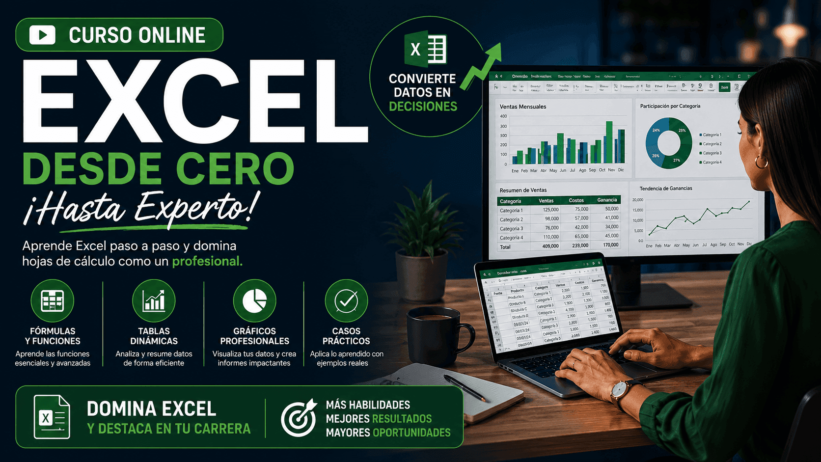 Curso Online de Excel desde cero ¡Hasta Experto!