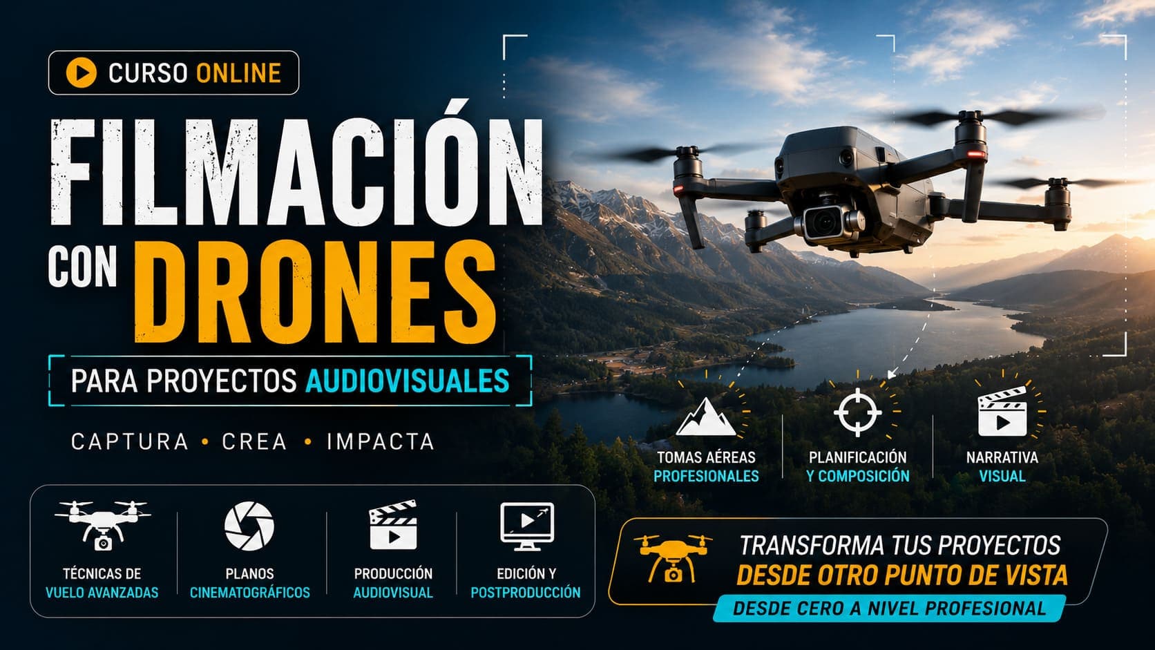 Curso Online de Filmación con Drones