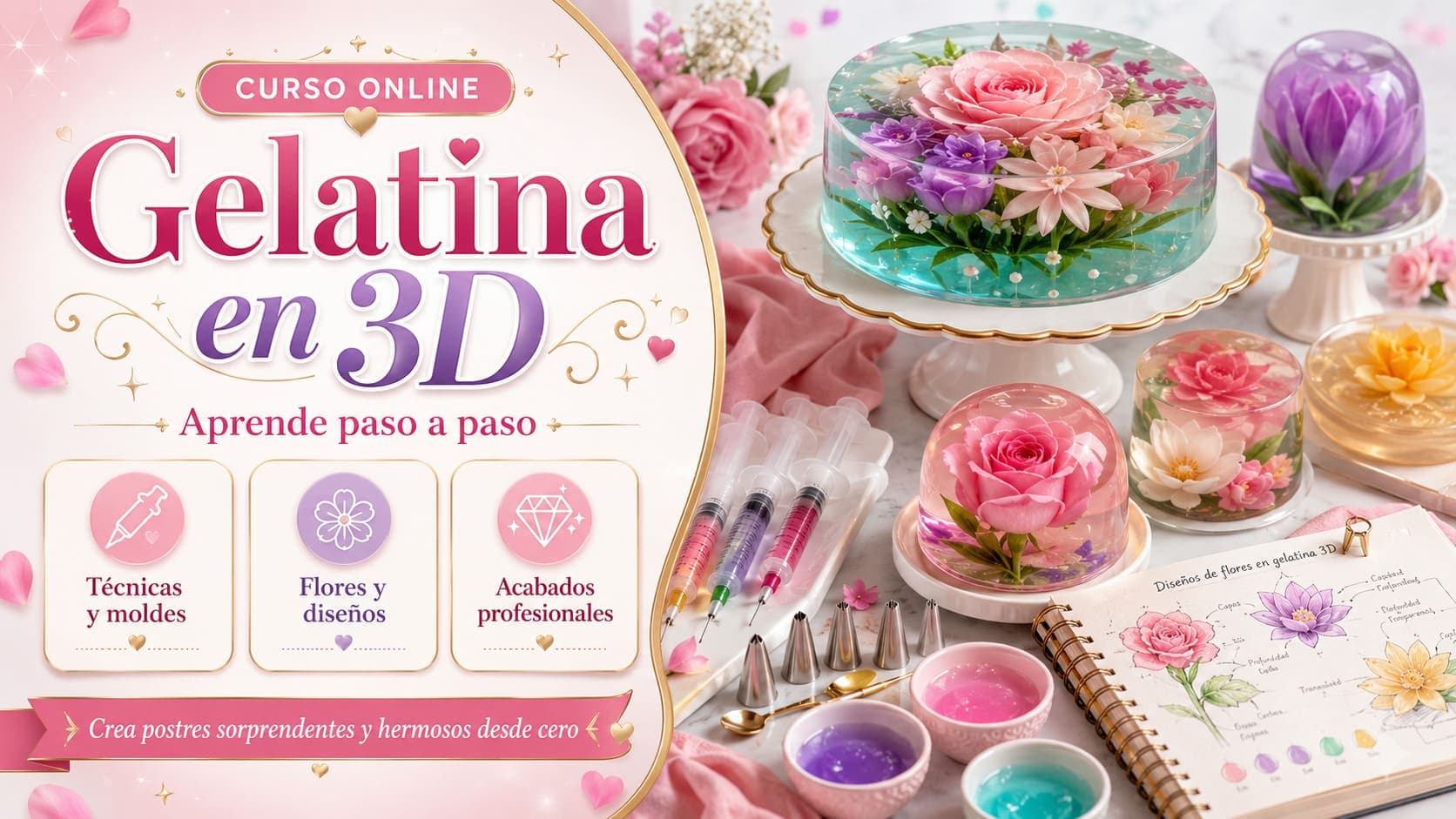 Curso Online de Gelatina en 3D