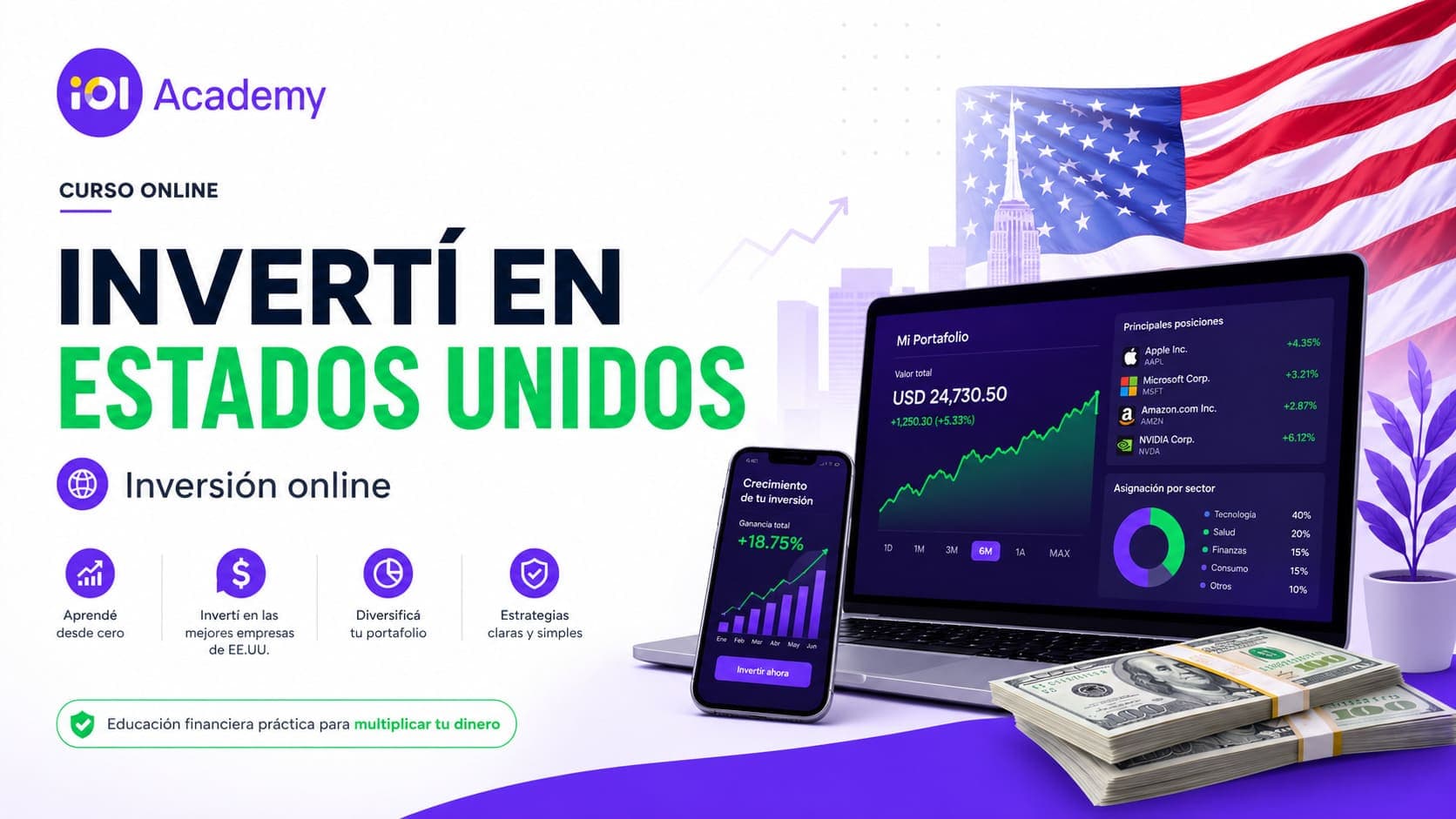 Curso Online de Invertí en Estados Unidos