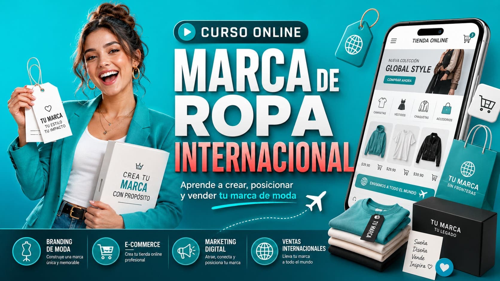 Curso Online de Marca de Ropa Internacional