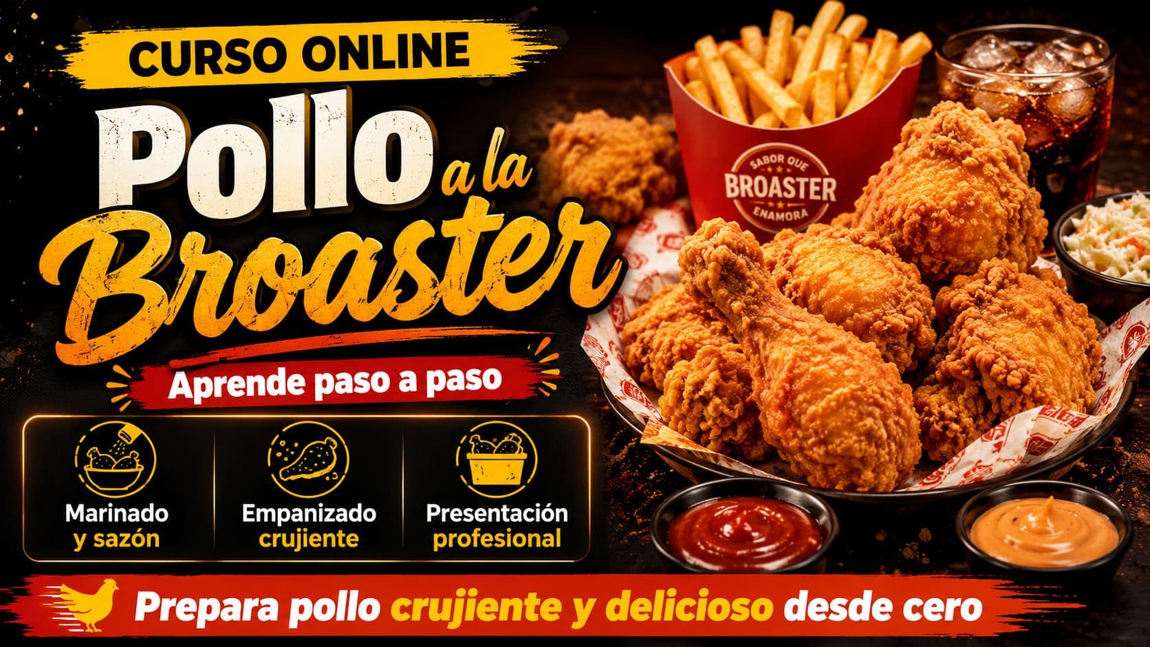 Curso Online de Pollo a la Broaster