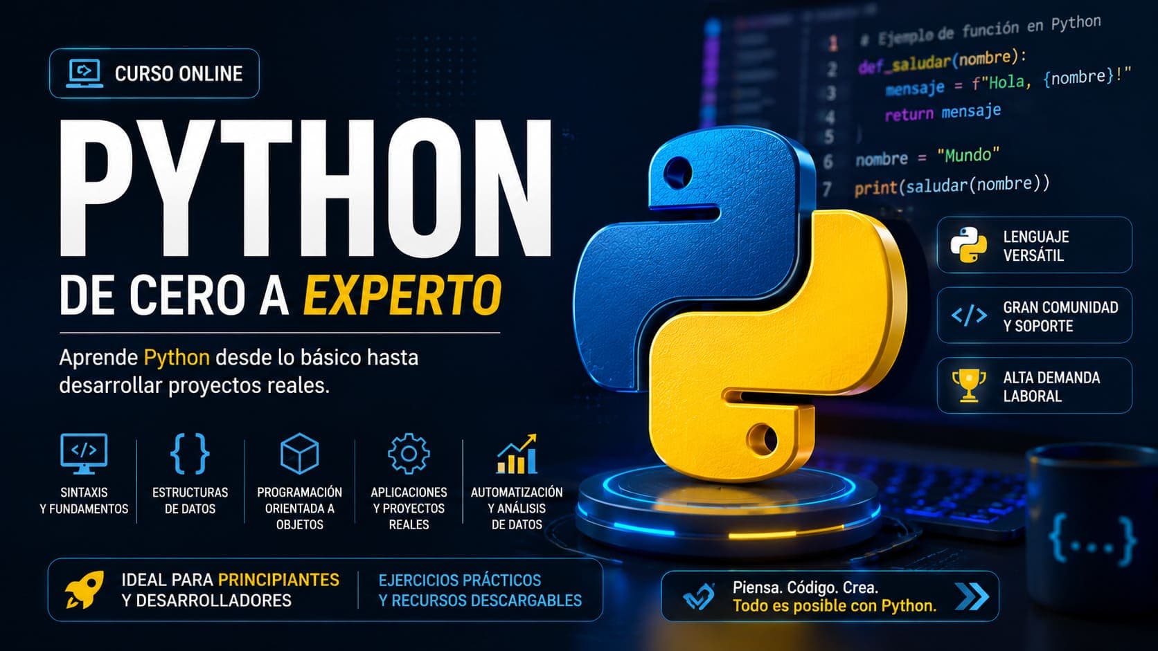 Curso Online de Python de Cero a Experto