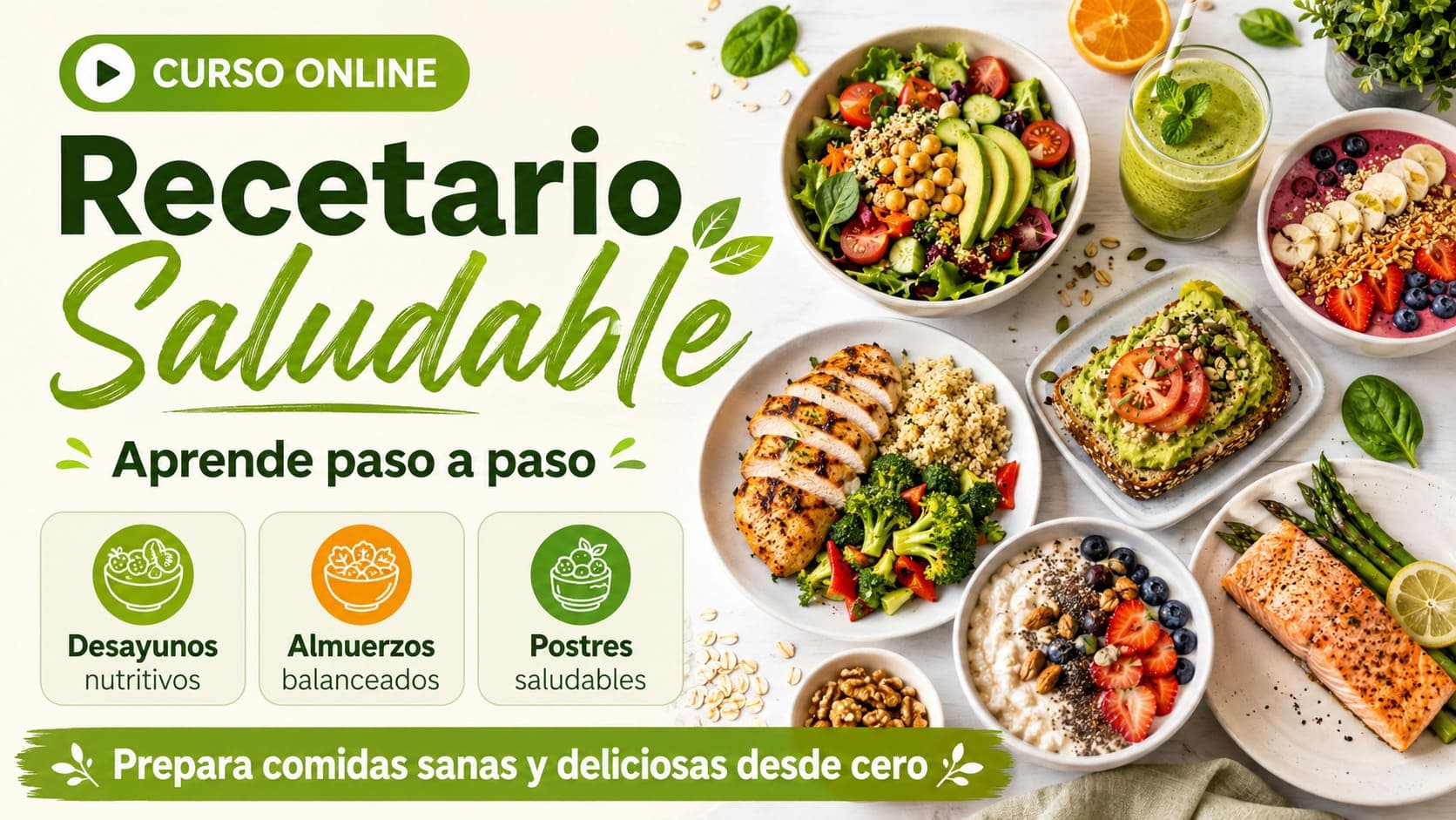 Curso Online de Recetario Saludable