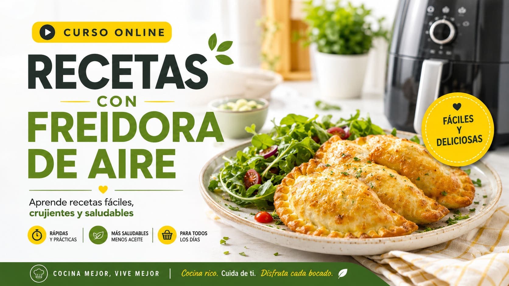 Curso Online de Recetas con Freidora de Aire
