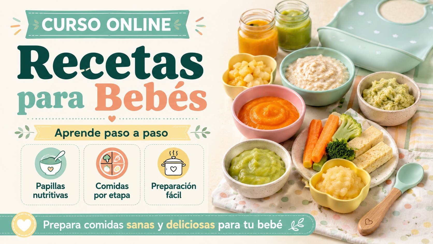 Curso Online de Recetas para Bebés