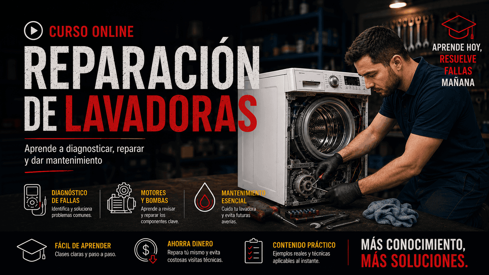 Curso Online de Reparación de Lavadoras