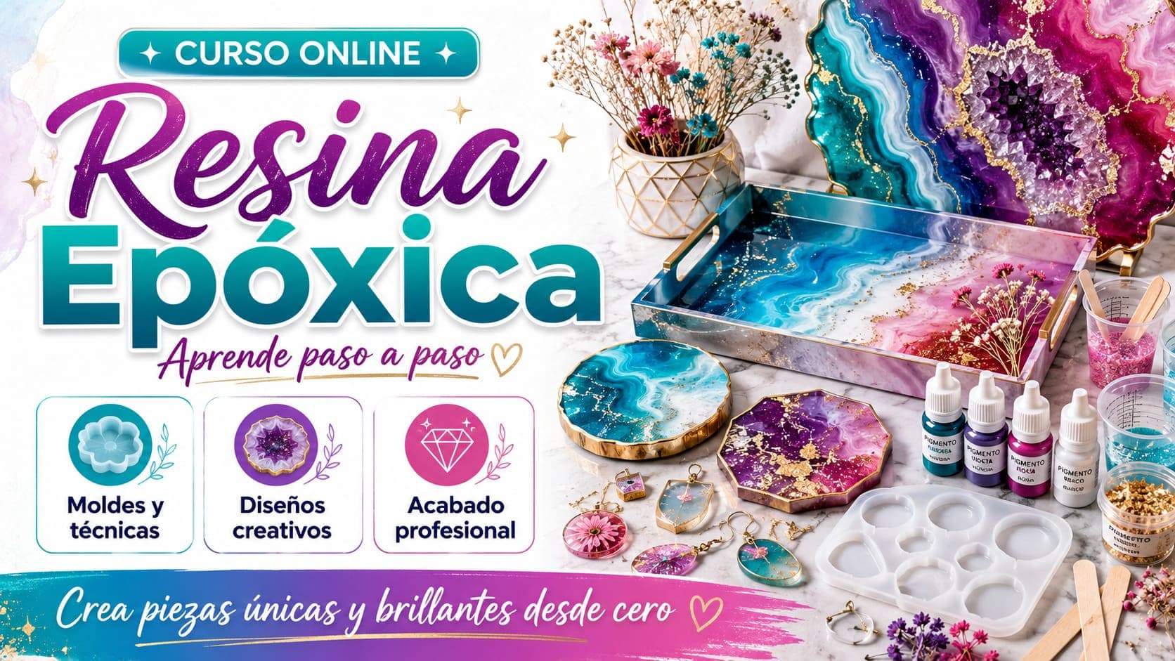 Curso Online de Resina Epóxica