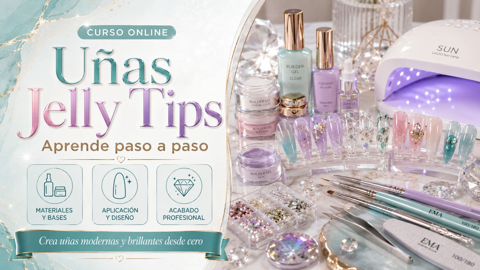 Curso Online de Uñas Jelly Tips