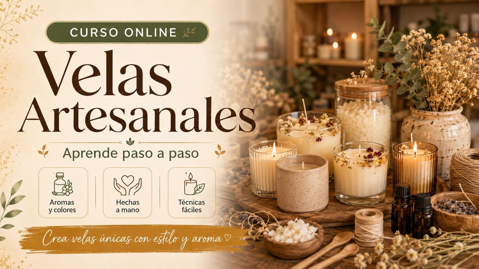 Curso Online de Velas Artesanales
