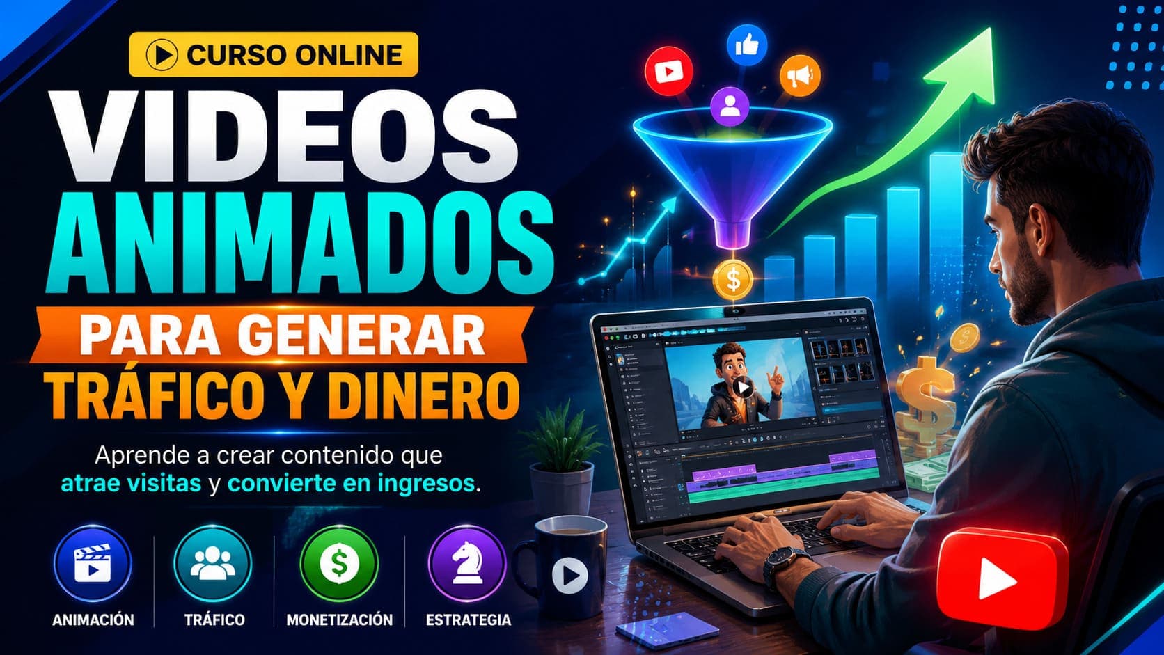 Curso Online de Videos Animados para Generar Tráfico y Dinero