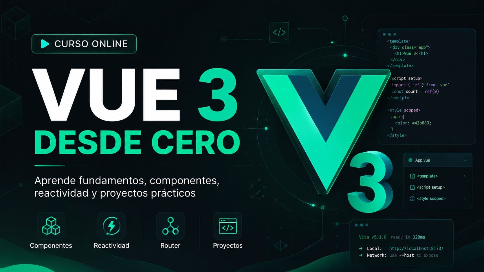 Curso Online de Vue 3 Desde Cero
