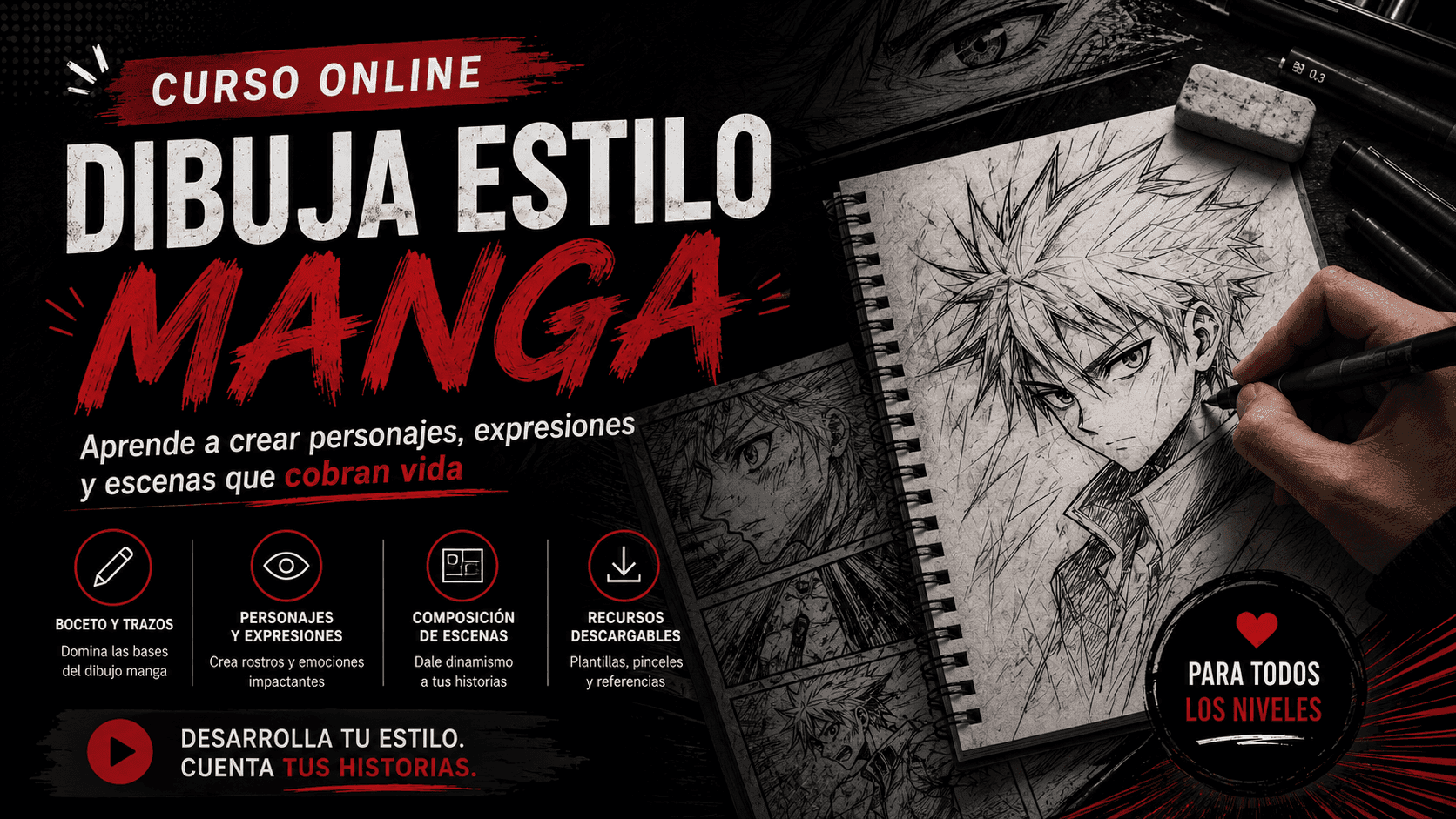 Curso Online Dibuja Estilo Manga