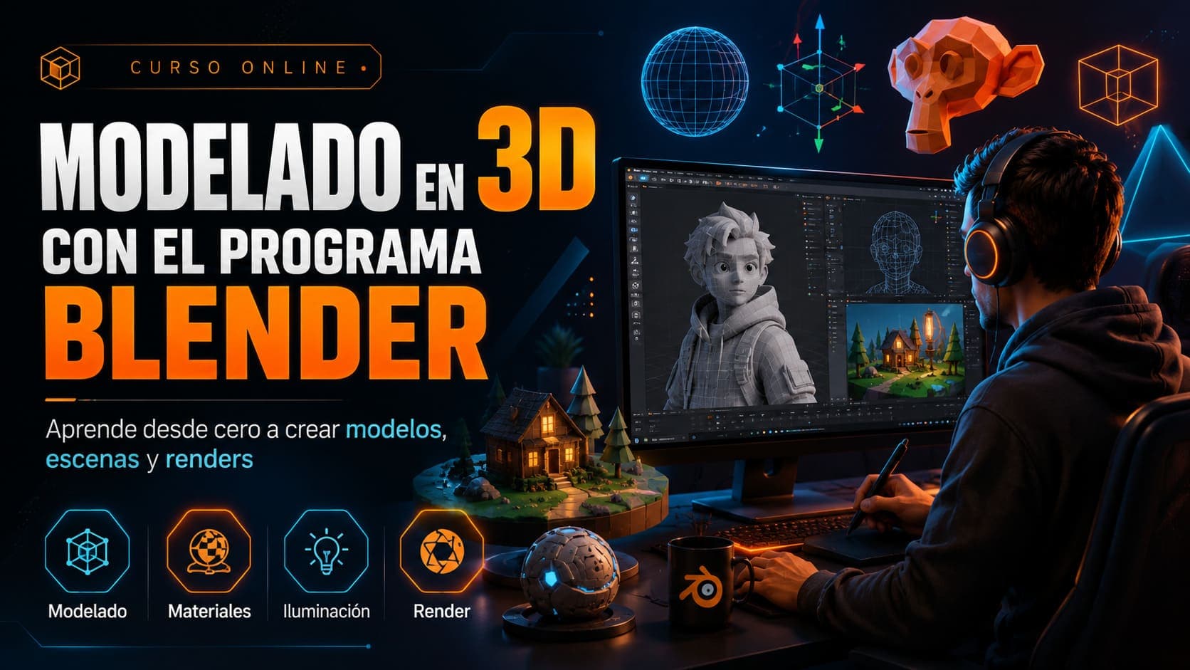 Curso Online Modelado en 3D con Blender