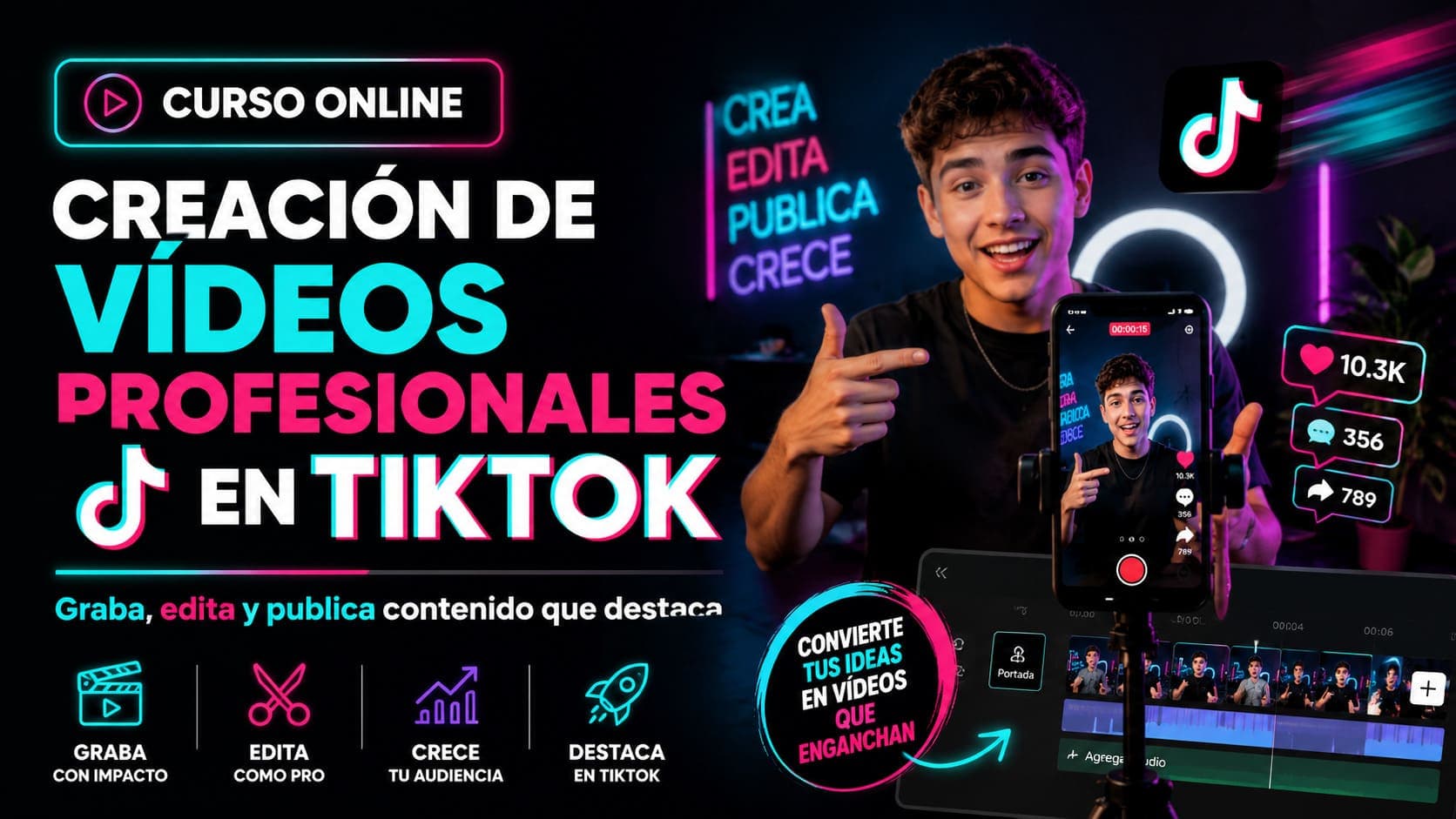 Curso Online: Creacion de Videos Profecionales en TikTok